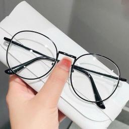 Gọng kính nữ dáng bo tròn to dành cho mặt vừa và to M28 6