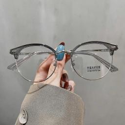 Gọng Kính Nam nữ Form Nửa Gọng Chất Liệu Titanium Cao Cấp Thời Trang M41 4