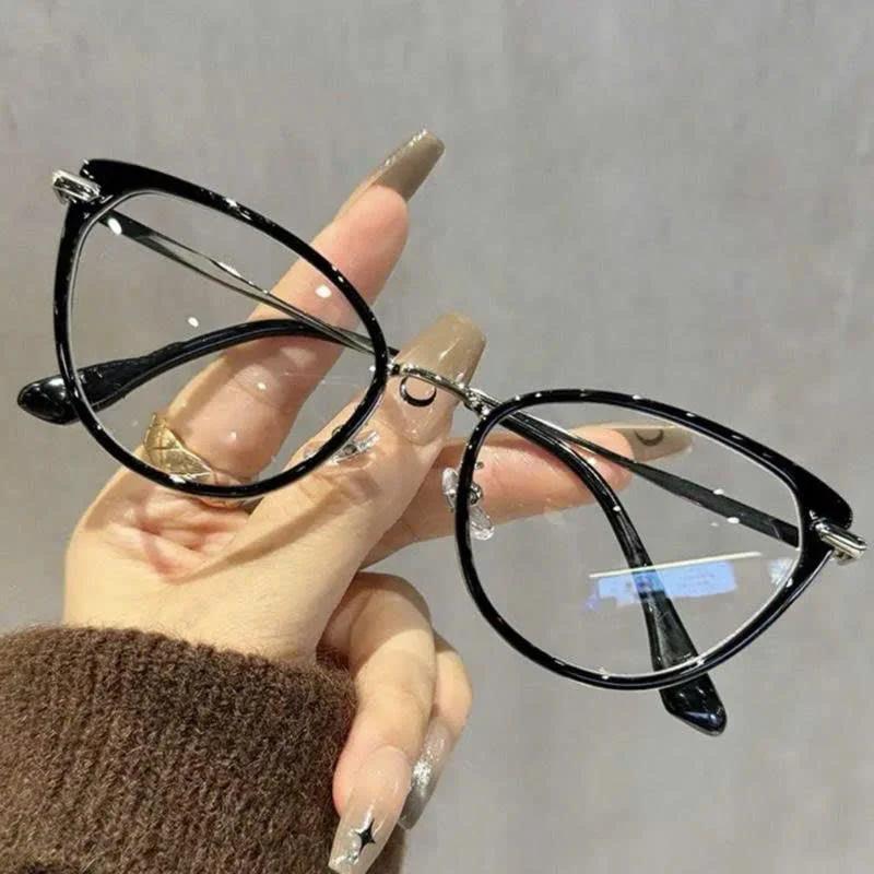 Gọng kính nữ mắt mèo thời trang cao cấp Hàn Quốc chất liệu nhựa kết hợp kim loại M39