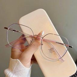 Gọng kính form đa giác to chất liệu titanium cao cấp, phù hợp mặt vừa và to mã M57 2