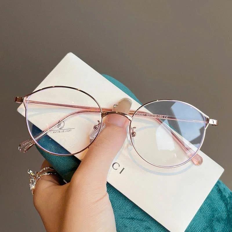 Gọng kính nữ mắt mèo cánh tiên, chất liệu titanium cao cấp M60