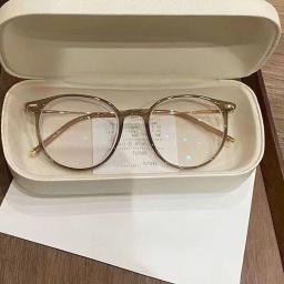Gọng kính nữ tròn nhỏ dễ đeo phù hợp dáng mặt vừa đến nhỏ chất liệu nhựa kết hợp kim loại M37 4