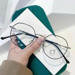 Gọng kính nữ dáng tròn nhỏ chất liệu titan mỏng siêu nhẹ hợp mặt vừa và nhỏ M48 3