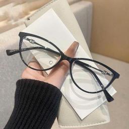 Gọng kính nữ mắt mèo thời trang cao cấp cá tính kim loại mix nhựa phù hợp mọi dáng mặt M49 2