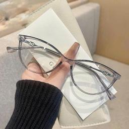 Gọng kính nữ mắt mèo thời trang cao cấp cá tính kim loại mix nhựa phù hợp mọi dáng mặt M49 1