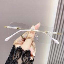 Gọng kính không viền thời trang, gọng kim loại phối nhũ, đổi màu khi ra nắng mã M30 6