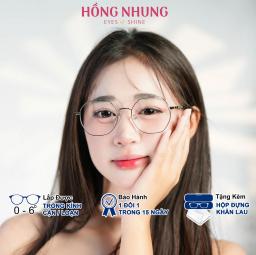 Gọng Kính Nữ Đa Giác Siêu Nhẹ Cho Mặt Nhỏ  Gọng Kim Loại Mảnh Mã M26 2