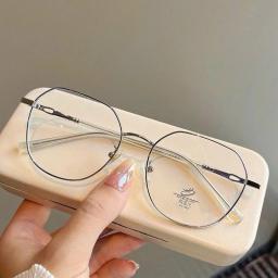 Gọng kính form đa giác to chất liệu titanium cao cấp, phù hợp mặt vừa và to mã M57 1