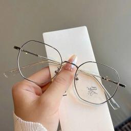 Gọng kính form đa giác nhỏ chất liệu titanium cao cấp, phù hợp mặt vừa và nhỏ mã M59 1
