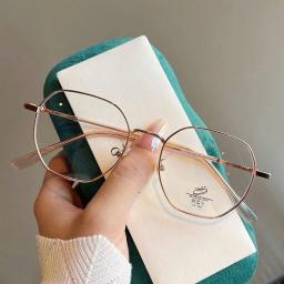Gọng kính form đa giác nhỏ chất liệu titanium cao cấp, phù hợp mặt vừa và nhỏ mã M59 2