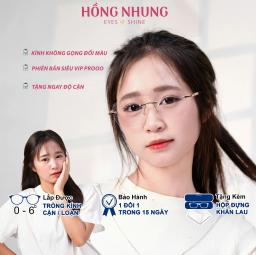 Gọng kính không viền thời trang, gọng kim loại phối nhũ, đổi màu khi ra nắng mã M30 2