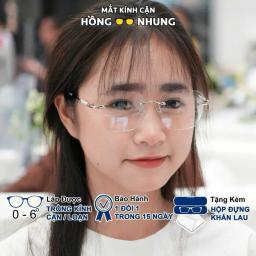 Gọng kính không viền thời trang, gọng kim loại phối nhũ, đổi màu khi ra nắng mã M30 4
