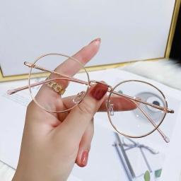 Gọng Kính Tròn Chất Liệu Titanium Cao Cấp Chắc Chắn, Thời Trang M27 3