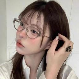 Gọng kính nữ dáng mắt mèo thời trang cao cấp Hàn Quốc chất liệu kim loại kết hợp nhựa M63 4