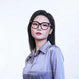 Gọng kính nam nữ thời trang dáng vuông to phù hợp mọi dáng mặt M12 3