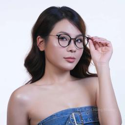 Gọng kính thời trang Hàn Quốc 2026 nhựa kết hợp kim loại M1 3