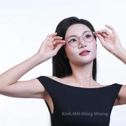 Gọng kính nam nữ dáng vuông nhỏ chất nhựa dẻo phụ kiện thời trang M17 2
