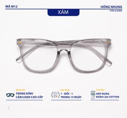 Gọng kính nam nữ thời trang dáng vuông to phù hợp mọi dáng mặt M12 5