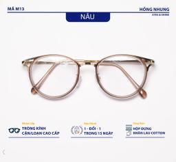 Gọng kính mắt mèo thời trang gọng kim loại siêu nhẹ phù hợp dáng mặt vừa và nhỏ M13 5