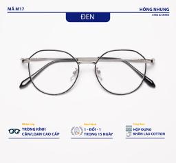Gọng kính nam nữ dáng vuông nhỏ chất nhựa dẻo phụ kiện thời trang M17 5