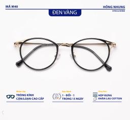 Gọng kính mắt mèo Kính cận cho người mặt vừa và nhỏ chất liệu kim loại cao cấp mã M40 6
