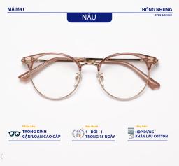 Gọng Kính Nam nữ Form Nửa Gọng Chất Liệu Titanium Cao Cấp Thời Trang M41 7