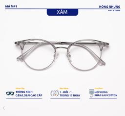 Gọng Kính Nam nữ Form Nửa Gọng Chất Liệu Titanium Cao Cấp Thời Trang M41 8