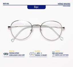 Gọng Kính Nobita Mã M5 – Kính Oval Kim Loại Nhẹ, Hợp Mặt Tròn & Nhỏ 1