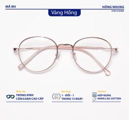 Gọng Kính Nobita Mã M5 – Kính Oval Kim Loại Nhẹ, Hợp Mặt Tròn & Nhỏ 3