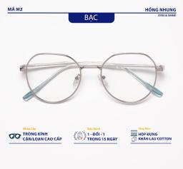 Gọng Kính Mã M2 Kim Loại Nhẹ Hợp Mặt Vừa & To 1