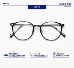 Gọng kính tròn to kim loại phối nhựa cá tính hợp mặt vừa & to mã M9 1