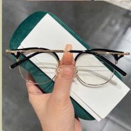 Gọng Kính Nam Form Nửa Viền Chất Liệu Nhựa TR90 Phối Titanium, Thời Trang M73 7
