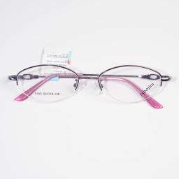 Gọng kính cận nữ nửa viền kim loại 8165 – Cắt kính theo yêu cầu 3
