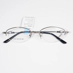 Gọng kính cận nữ nửa viền kim loại 8165 – Cắt kính theo yêu cầu 1