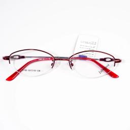 Gọng kính cận nữ nửa viền kim loại 8165 – Cắt kính theo yêu cầu 2