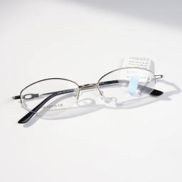 Gọng kính cận nữ nửa viền kim loại 8165 – Cắt kính theo yêu cầu – ảnh 1