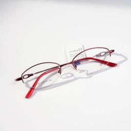 Gọng kính cận nữ nửa viền kim loại 8165 – Cắt kính theo yêu cầu – ảnh 4