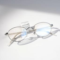 Gọng kính oval kim loại 33622 siêu nhẹ nam nữ – Cắt kính cận theo yêu cầu 1