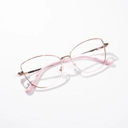 Gọng kính nữ 80011 mắt mèo – Gọng kính kim loại siêu nhẹ thời trang Hàn Quốc 2