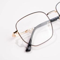 Gọng kính T5057 lục giác ngọc trai nữ tính | Kính Mắt MITOO 5