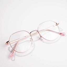 Gọng kính kim loại 2313 dáng lục giác Hàn Quốc siêu nhẹ | Kính Mắt MITOO 3