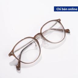 Gọng Kính MS009 Dáng Bầu Tròn Phối Kim Loại Thanh Lịch | Kính Mắt MITOO 3