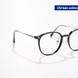 Gọng Kính MS009 Dáng Bầu Tròn Phối Kim Loại Thanh Lịch | Kính Mắt MITOO 2