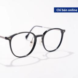 Gọng Kính MS009 Dáng Bầu Tròn Phối Kim Loại Thanh Lịch | Kính Mắt MITOO 4
