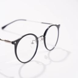 Gọng Kính Nam nữ Mắt Bo Tròn Chất Liệu Nhựa TR90 Phối Kim Loại, Thời Trang M67 – ảnh 2