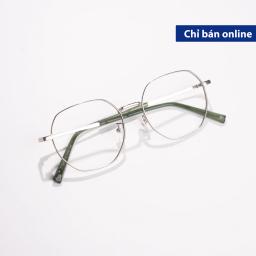 Gọng Kính Kim Loại MS0034 Dáng Lục Giác Bo Tròn Bắt Trend | Kính Mắt MITOO 1