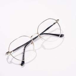 Gọng Kính Kim Loại MS0032 Dáng Lục Giác Bo Tròn Thanh Lịch | Kính Mắt MITOO 1