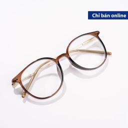 Gọng Kính MS0037 Dáng Bầu Tròn Viền Nhựa Phối Càng Kim Loại | Kính Mắt MITOO 3
