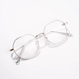 Gọng Kính Kim Loại MS0026 Dáng Đa Giác Vát Cạnh Thanh Lịch | Kính Mắt MITOO 6