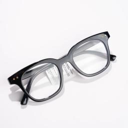 Gọng Kính Nhựa MS0056 Dáng Vuông Viền Dày Logo Chữ V | Kính Mắt MITOO 1